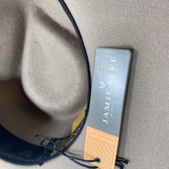 Jamie Slye Tan Finn Stiff Brim Hat Medium New with Tags